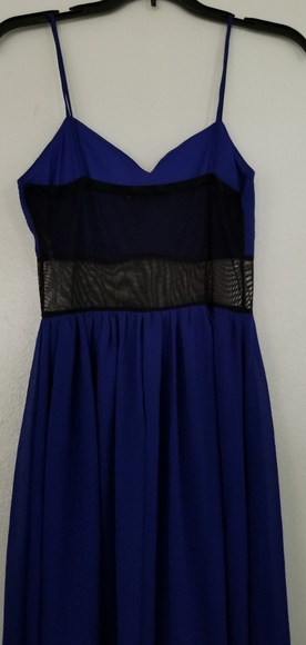 BLUE And Black Dress Maxi - Picture 2 of 6